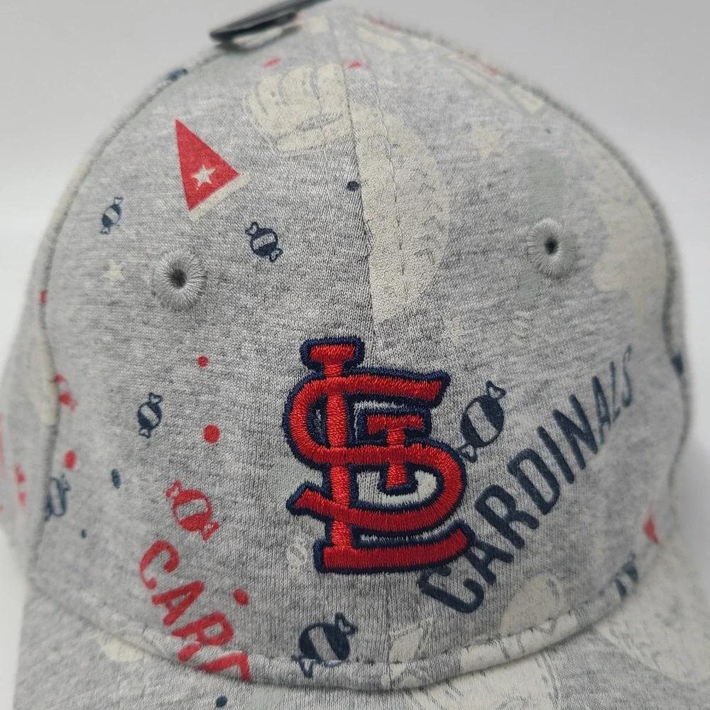 Infant St Louis Cardinals Hat One Size New Era 9Twenty Gray MLB All Over Print